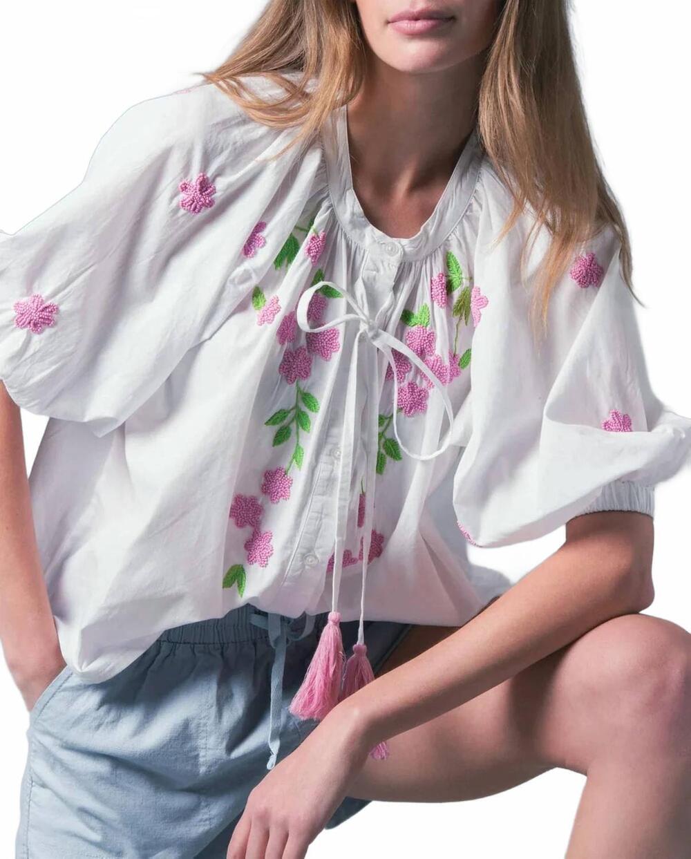 NEW THE SHIRT minka shirt in white